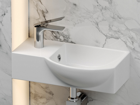Ceramicanova Умывальник подвесной прямоугольный Element 400*220*120мм, чаша справа