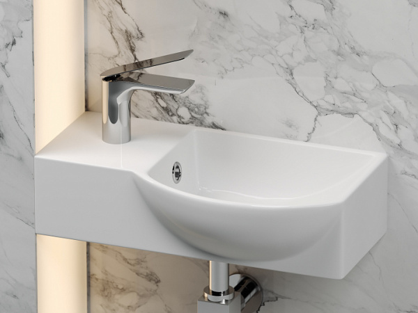 Ceramicanova Умывальник подвесной прямоугольный Element 400*220*120мм, чаша справа