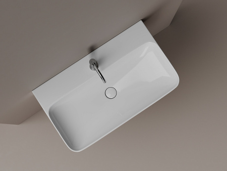 Ceramicanova Умывальник AURA с 1 отверстием для смесителя, без перелива 815*475*140мм