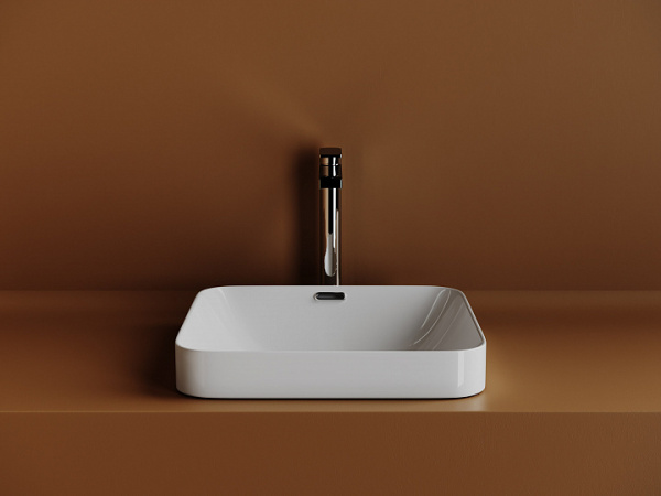 Ceramicanova Умывальник встраиваемая сверху квадратная Element 438x438x172