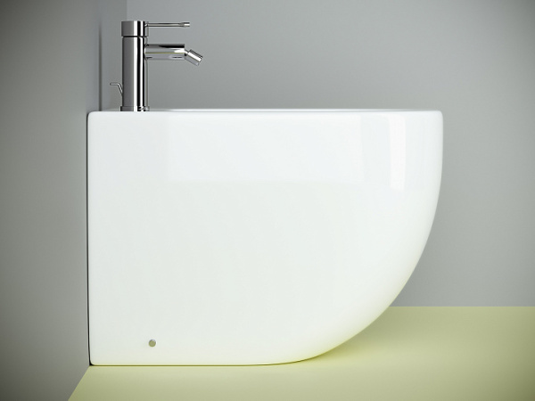 Ceramicanova Биде напольное METROPOL Rimless, 1 отв под смеситель, с крепежом