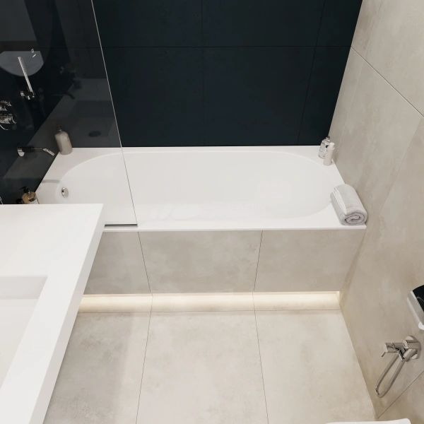 Ванна Kupala OBEREG встраиваемая стандартный слив 1700x750x610 белый матовый