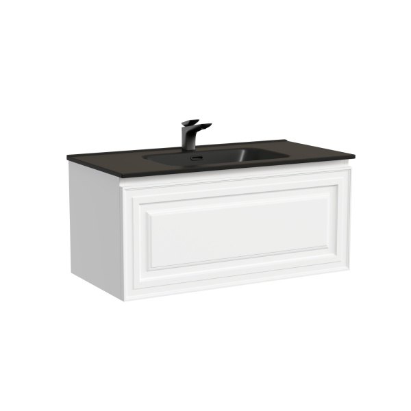 SANCOS Тумба подвесная Very 890х445х406, c одним  ящиком, Bianco