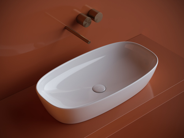 Ceramicanova Умывальник накладной овальный Element 700*375*140мм