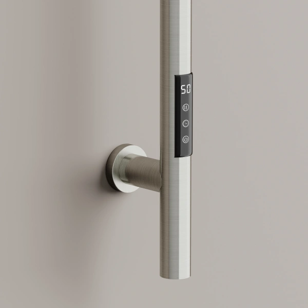 Sancos Полотенцесушитель Etna электрический 150x3 I-образный, брашированный никель