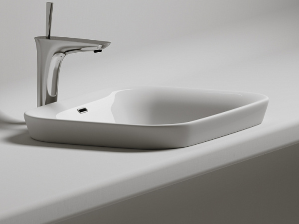 Ceramicanova Умывальник прямоугольный встраиваемый сверху в столешницу Element 580*400*150мм