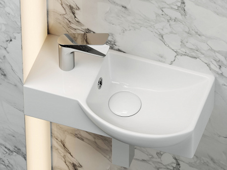 Ceramicanova Умывальник подвесной прямоугольный Element 400*220*120мм, чаша справа