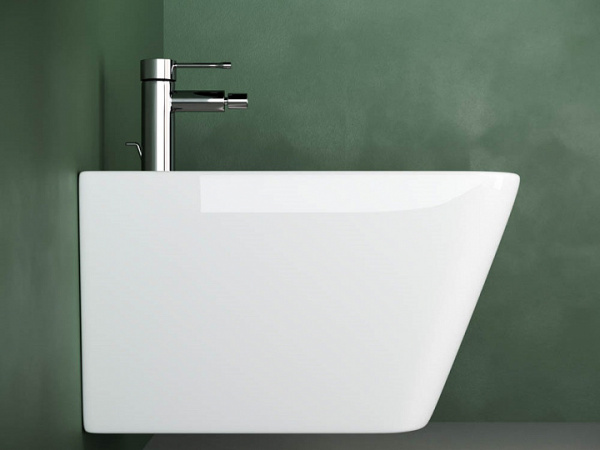 Ceramicanova Биде подвесное Metric, с керамическим донным клапаном, 1 отв под смеситель, с крепежом