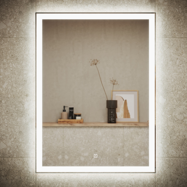 Sancos Зеркало CITY, 600х800 LED подсветка; сенсорный выключатель 