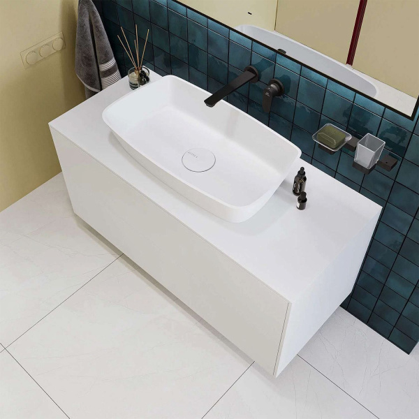 Умывальник Kupala LADOGA накладной 700x400x125 мм белый матовый