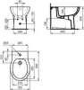 IS EUROVIT Биде напольное Ideal Standard  W330501, белый