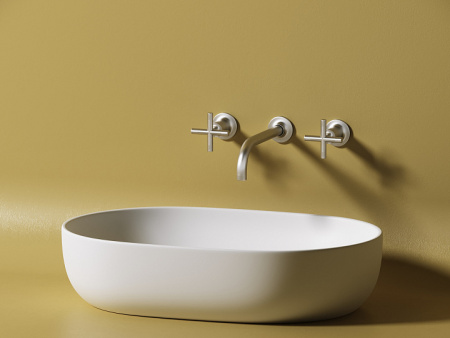 Ceramicanova Умывальник накладной овальный Element 600*415*135мм, белый мат.