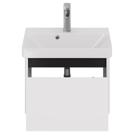 Dreja Luxury, 55 см, Тумба подвесная, 1 ящик,   белый матовый