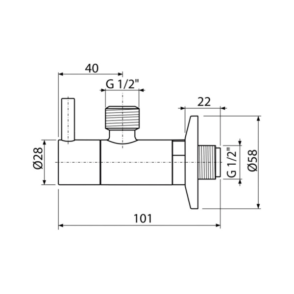ALCAPLAST Угловой вентиль с фильтром 1/2х1/2, круглый, белый