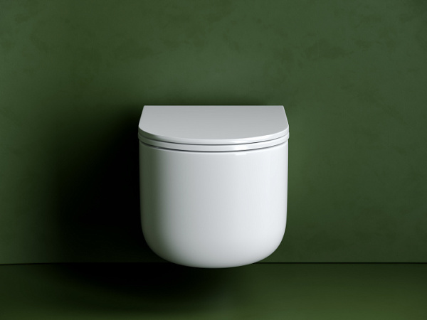 Ceramicanova Унитаз подвесной Ulma Торнадо безободковый, с ультрат. сиденьем с микрол., с кр. скрыт