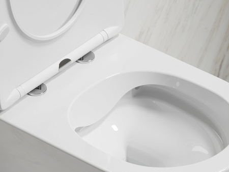 Ceramicanova Унитаз подвесной Modena  Rimless, с микролифтом, белый глянец