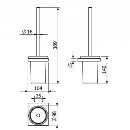 KLUDI-VELA C туалетный гарнитур брашированная бронза