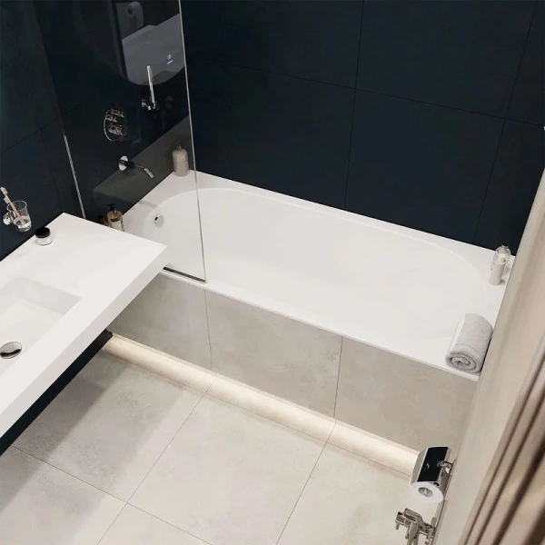 Ванна Kupala OBEREG встраиваемая стандартный слив 1800x800x610 мм белый матовый