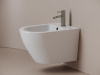 Ceramicanova Биде подвесное Whirl с крепежом для скрытого монтажа белый