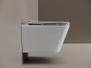 Ceramicanova Унитаз подвесной  Miro 52см, торнадо 3.0 сиденье микролифт крепления белый