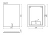 SANCOS Зеркало SQUARE 600х800 с подсветкой, арт. SQ600