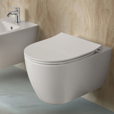 IS I.LIFE O Подвесной унитаз, смыв торнадо "HydroTwist", белый (без крышки)