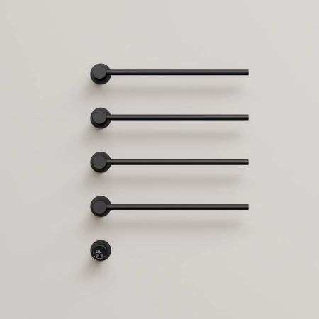 Sancos Полотенцесушитель Linea электрический встраиваемый , черный матовый