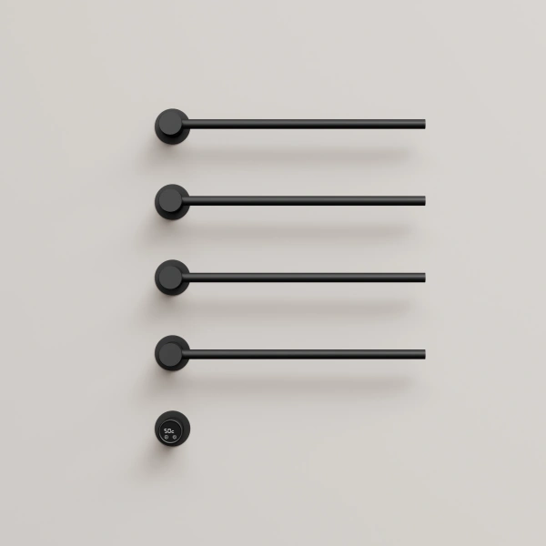 Sancos Полотенцесушитель Linea электрический встраиваемый , черный матовый