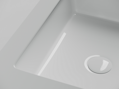 Ceramicanova Умывальник Era прямоугольный 460x320x155 мм встраиваемый снизу, белый