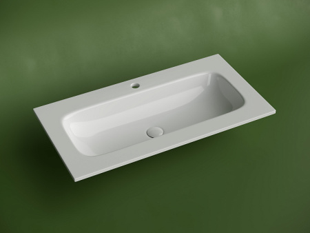 Ceramicanova Умывальник наклад. прямоуг. Grace 910*457*137 мм, с отверстием под смеситель, белый