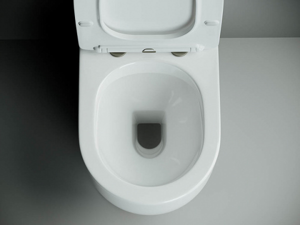 Напольный пристенный унитаз Metropol Rimless