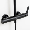 Душевая система CLEVER PANAM EVO XTREME, регул., черный матовый