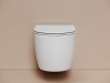 Ceramicanova Унитаз подвесной Noe 52см, торнадо 3.0 сиденье микролифт крепления белый