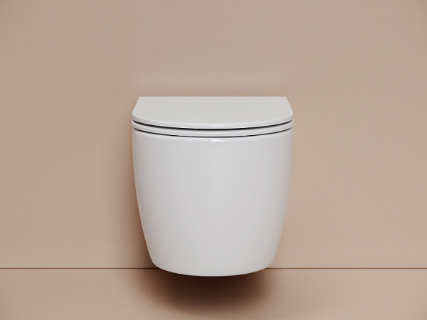Ceramicanova Унитаз подвесной Noe 52см, торнадо 3.0 сиденье микролифт крепления белый
