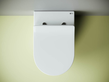 Ceramicanova Унитаз напольный пристенный Metropol Rimless,с ультратонким сид.,микролифт,белый