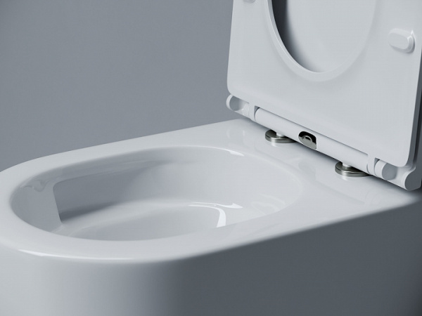 Ceramicanova Унитаз подвесной Voga 49см, торнадо 3.0 сиденье микролифт крепления белый