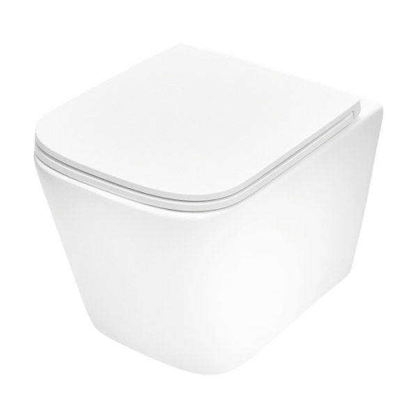 Комплект TECEspring, панель смыва с прямоуг. кнопками, черн.матовый, унитаз модель S