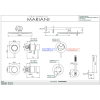 Mariani NEXT Душевая система B0017HNXP3TB30, хром