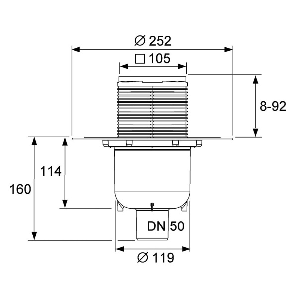 3601300 TeCe drainpoint S130