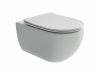 Ceramicanova Унитаз подвесной  Long Rimless, глубокий смыв,с ультра тонким сидением