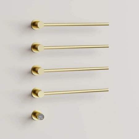 Sancos Полотенцесушитель Linea электрический встраиваемый , брашированное золото