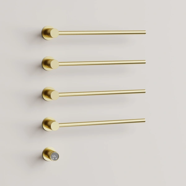 Sancos Полотенцесушитель Linea электрический встраиваемый , брашированное золото