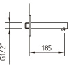 Излив для ванны CLEVER BIMINI 185mm, хром