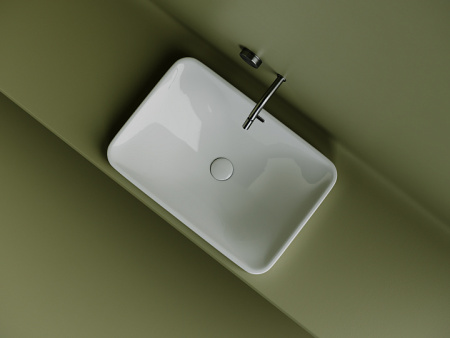 Ceramicanova Умывальник прямоугольный встраиваемый сверху в столешницу Element 605*415*185 мм
