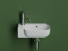 Ceramicanova Умывальник Element 403*249*140, с отверстием под смес. слева, чаша справа, белый
