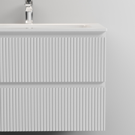 Sancos Тумба подвесная Snob T, два ящика, доводч., система Soft close 995х445х500 Bianco