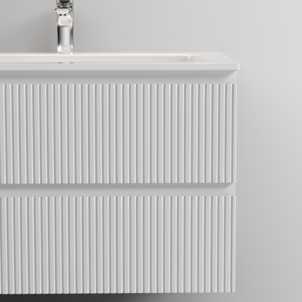 Sancos Тумба подвесная Snob T, два ящика, доводч., система Soft close 995х445х500 Bianco