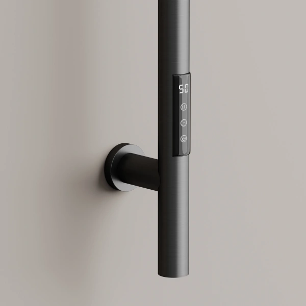 Sancos Полотенцесушитель Etna электрический 150x3 I-образный, вороненая сталь