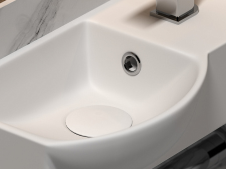 Ceramicanova Умывальник подвесной прямоугольный Element 400*220*120мм, чаша слева