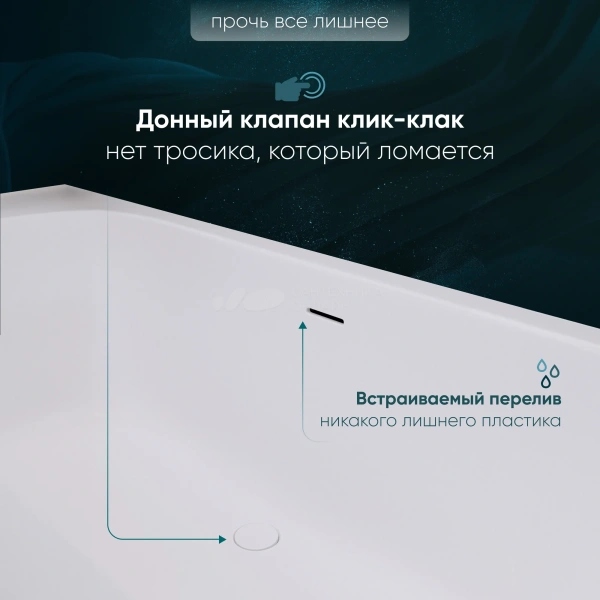 Ванна Kupala LONO встраиваемая 1700х700х600 мм белый матовый